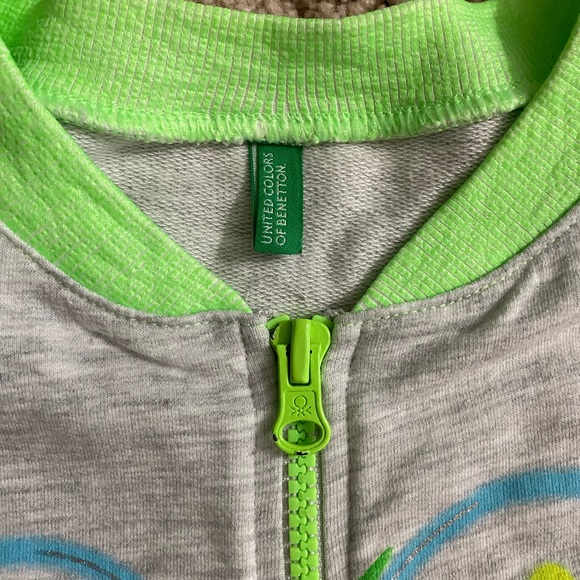 Set of two united colors of Benetton girls zip up shirts   L 140 8-9 years - Picture 3 of 7